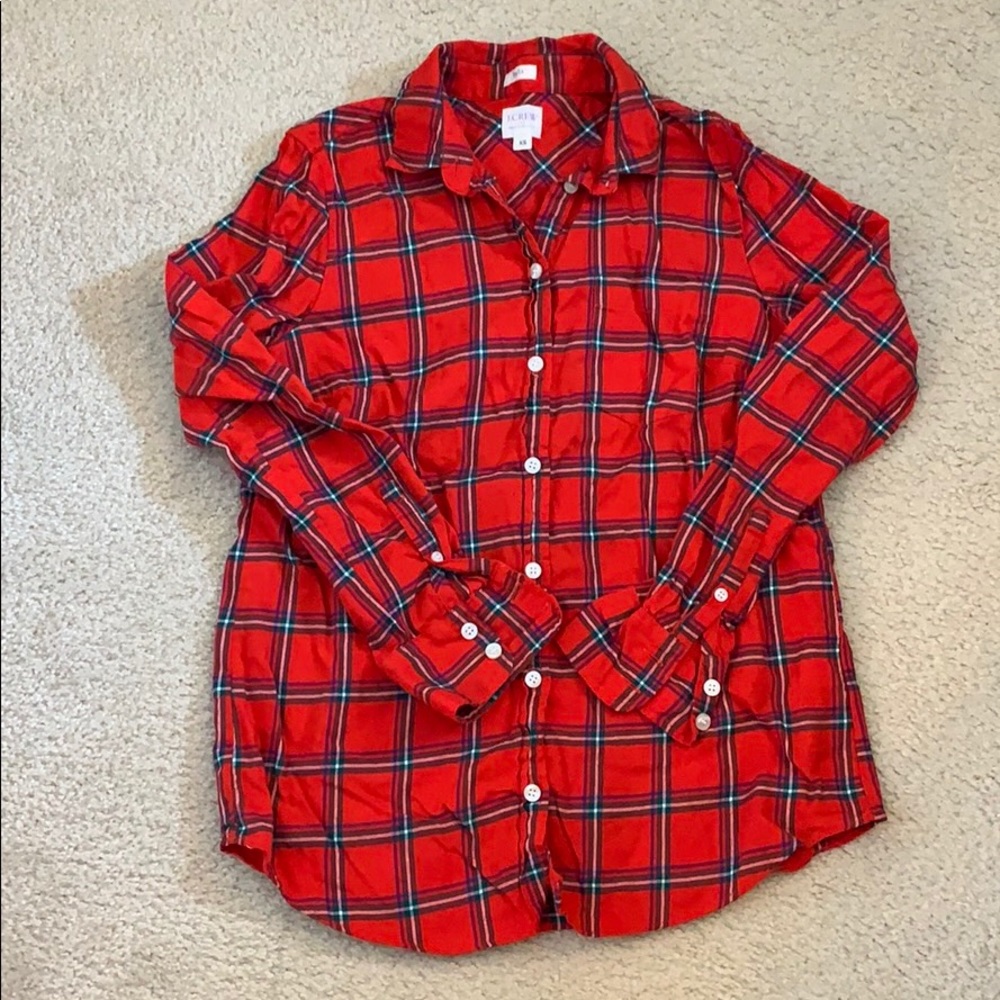 NWOT J.Crew Factory boy fit button-down